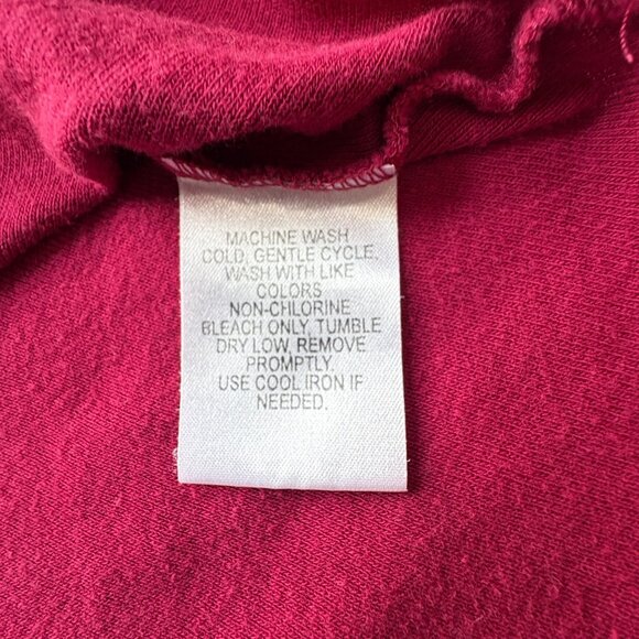 Derek Heart Plus Womens Dark Pink T-Shirt Size 2X Lace Trim Top - Picture 6 of 8